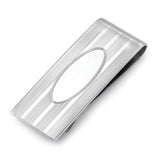 3/4 Sterling Silver Engine Turned Money Clip
