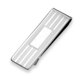 5/8 Sterling Silver Narrow Engine-Turned Money Clip