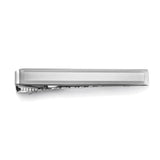 Sterling Silver Polished Engine-Turned Tie Bar