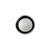 Sterling Silver Round MOP & Onyx Tie Tack