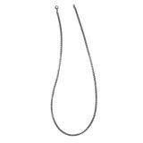 22 Stainless Steel Gun Metal IP Plated 3mm Rounded Box Chain