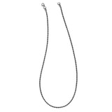 20 Stainless Steel Gun Metal IP Plated 2.3mm Rope Chain