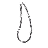 20 Stainless Steel Gun Metal IP Plated 7.5mm Curb Chain