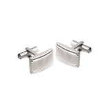 Stainless Steel Cuff Links with Lined Edge