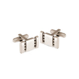 Stainless Steel Cuff Links with Cable