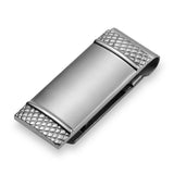 Stainless Steel Money Clup W/Brush Center & X-Pattern on End