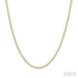 5 Ctw Illusion Round Cut Diamond Eternity Tennis Necklace in 14K Yellow Gold