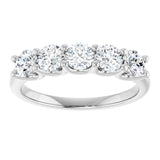 14K White 1 CTW Lab-Grown Diamond Anniversary Band