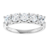 Platinum 1 CTW Lab-Grown Diamond Anniversary Band