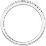 Platinum 3/8 CTW Lab-Grown Diamond French-Set Anniversary Band