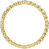 14K Yellow 1/3 CTW Lab-Grown Diamond Anniversary Band
