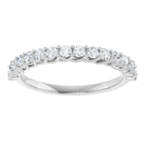 Platinum 7/8 CTW Natural Diamond Anniversary  Band