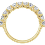 14K Yellow 1 CTW Lab-Grown Diamond Anniversary Band
