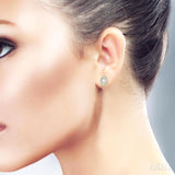 1/5 Ctw Petite Bezel Set Marquise Shape Fusion Baguette and Round Cut Diamond Fashion Stud Earrings in 10K Yellow Gold