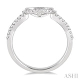 1/6 Ctw Round Cut Diamond Wedding Band in 14K White Gold