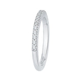 Round Diamond Half-Eternity Wedding Band in 14K White Gold
