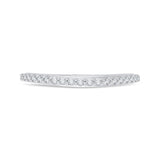 Round Diamond Wedding Band in 18K White Gold