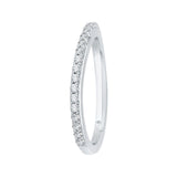 Round Diamond Wedding Band in 18K White Gold