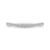 Round Diamond Half-Eternity Wedding Band in 14K White Gold