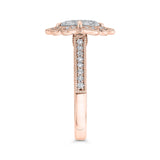 Diamond Engagement Ring in 14K Two Tone Gold