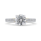 Diamond Engagement Ring in 14K Two Tone Gold (Semi-Mount)