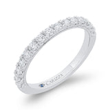 Diamond Half-Eternity Wedding Band in 14K White Gold