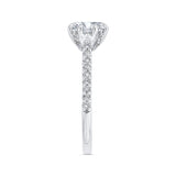 Round Diamond Engagement Ring in 14K Two Tone Gold (Semi-Mount)