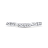 Round Diamond Wedding Band in 14K White Gold