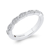 Round Diamond Wedding Band in 14K White Gold