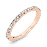 Round Diamond Half-Eternity Wedding Band in 14K Rose Gold