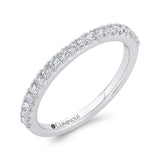 Round Diamond Half-Eternity Wedding Band in 14K White Gold