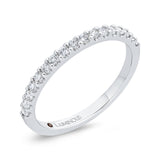 Round Diamond Half-Eternity Wedding Band in 14K White Gold