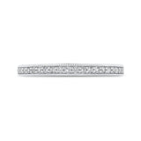 Round Diamond Wedding Band in 14K White Gold