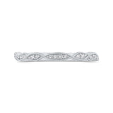 Half-Eternity Round Diamond Wedding Band in 14K White Gold