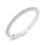Diamond Half-Eternity Wedding Band in 14K White Gold