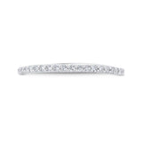 Diamond Half-Eternity Wedding Band in 14K White Gold