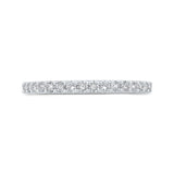 Diamond Half-Eternity Wedding Band in 14K White Gold