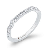 Diamond Half-Eternity Wedding Band in 14K White Gold