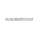 Diamond Wedding Band in 14K Two Tone Gold