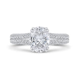 Diamond Engagement Ring in 14K White Gold (Semi-Mount)
