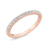Diamond Wedding Band in 14K Rose Gold