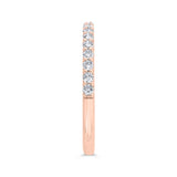 Diamond Wedding Band in 14K Rose Gold