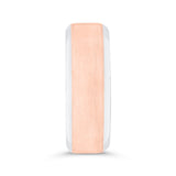 14K Two Tone Gold Men's Band