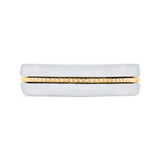 14K Two Tone Gold Men's Band