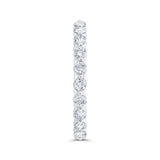 14K White Gold with Round Diamond Eternity Ring