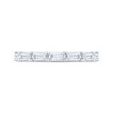 14K White Gold with Baguette Diamond Eternity Ring