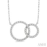 Circle Interlock Diamond Fashion Pendant