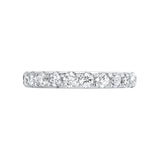14 Karat White Gold Round Diamond Wedding Bands
