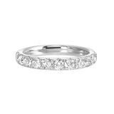 14 Karat White Gold Round Diamond Wedding Bands