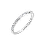 14 Karat White Gold Round Diamond Wedding Bands